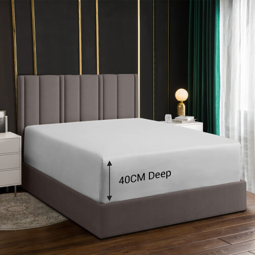 Lazzaro Super King Fitted Sheet Extra Deep Pocket 1