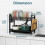Dish Drainer Black (43.5 x 24.5 x 34.5), 2-Tier 7