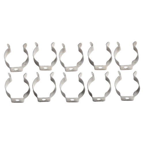 10Pcs Spring Terry Clips Open Type Spring Steel Tool Clips Heavy Duty Water Pipe Clamps Hardware 2
