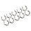 10Pcs Spring Terry Clips Open Type Spring Steel Tool Clips Heavy Duty Water Pipe Clamps Hardware 7
