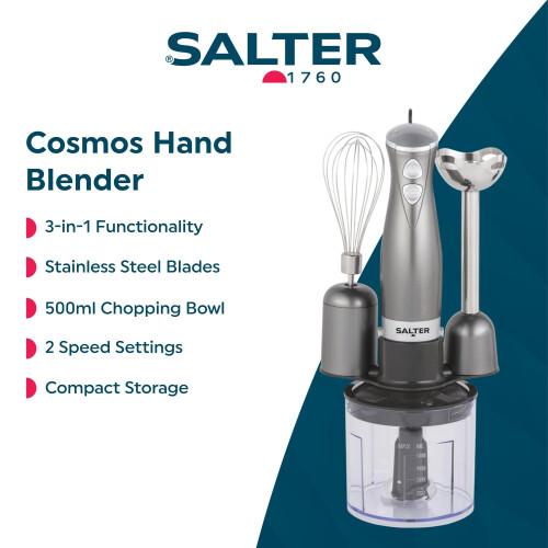 Salter Salter Cosmos 3-in-1 Hand Blender – Whisk, 1