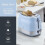 Swan Swan ST19028BLU Retro 2 Slice Toaster with 6 2