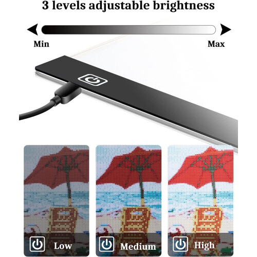 A3 LED Light Pad for Diamond Painting,Ratukall 2
