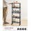 VASAGLE VASAGLE 5-Tier Trolley, Space-Saving Kitchen Cart 5