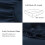Tifschlaf King Size Fitted Sheet Deep - Navy Blue 5