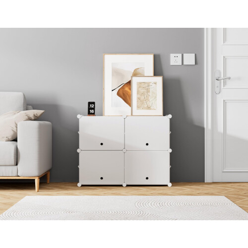 HOMIDEC Shoe Storage, Oversized 2 x 4 Tier Shoe 1