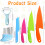 FEISIGE 6Pcs Kids Plastic Knives Set with Slicing 2