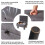 Aibiju Small Pouffe Footstool with Storage, Linen 6