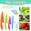 FEISIGE 6Pcs Kids Plastic Knives Set with Slicing 4