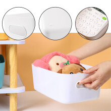 GAOHAN 12Pcs Plastic Storage Basket with Handles, Small Storage Boxes