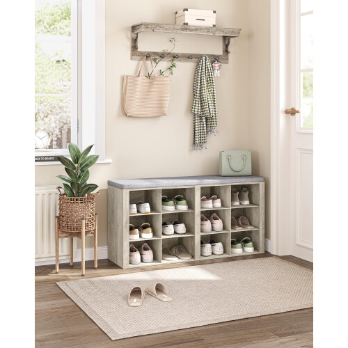 Hzuaneri Shoe Storage Bench with Padded Seat, 1
