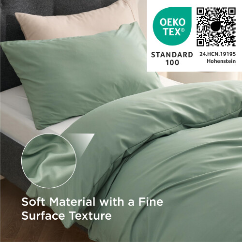 Bedsure Single Duvet Cover Set - Brushed 1