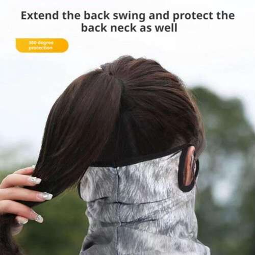 Ice Silk cycling face mask breathable sun protection 2