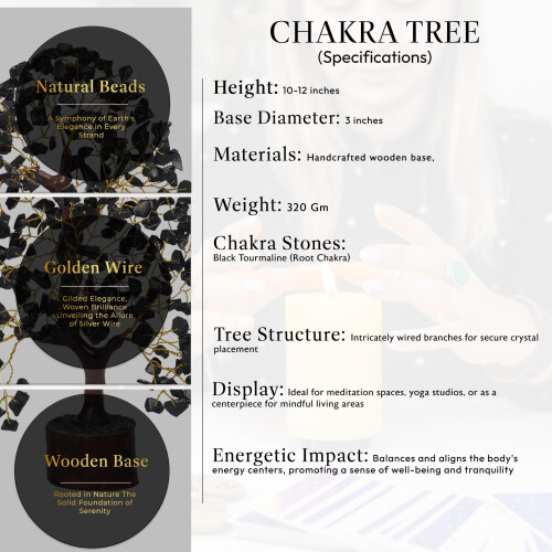 Yatskia Black Tourmaline Gem Tree, Crystal Tree 2
