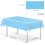 2Pcs 137 * 274cm Pastel Blue Table Cloth Table 2