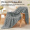 BEDELITE Fluffy Fleece Throw Blanket - Grey Sofa 4