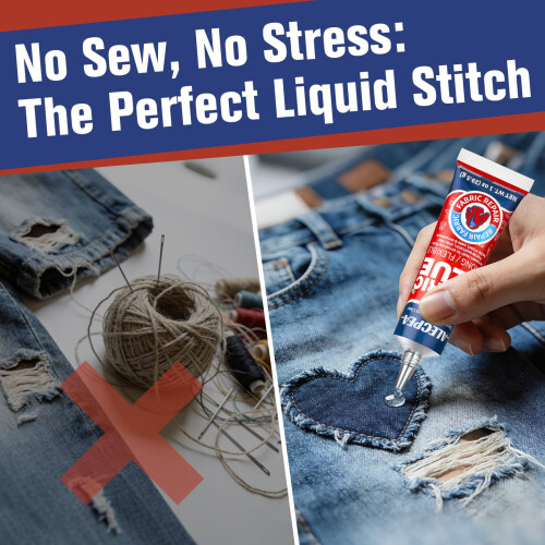 ALECPEA Permanent Fabric Glue Washable 1