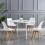 mcc direct Dining Chairs Wooden Legs Soft Cushion 2
