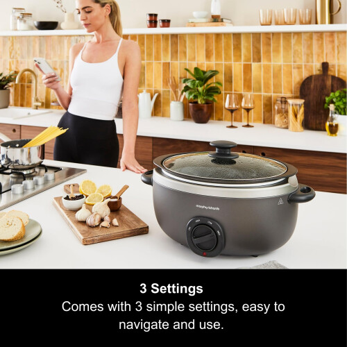 Morphy Richards Morphy Richards 6.5L Sear and Stew Oval Slow 2