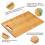 NIUXX Organic Bamboo Cutting Board for Kitchen, 4