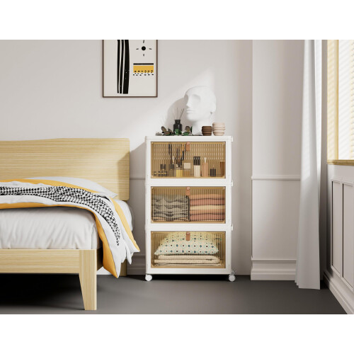 HOMIDEC Wardrobe Storage Organiser - 3 Tier Stackable Clothes Storage 2
