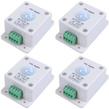 4X Éclairage à LED Commutateur de Capteur Activé par le Mouvement Commande de Lumière Passive 12 V CC