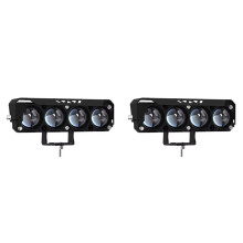 2X Motorcycle 12V LED Work Light Dual Color Running Light Spot Light Fog Light for Car Truck Tractor Driving Headlight