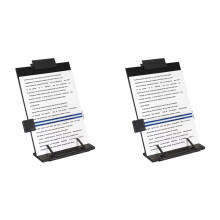 2X Desktop Document Holder Stand with 7 Adjustable Positions,File Organizer Management Copyholder