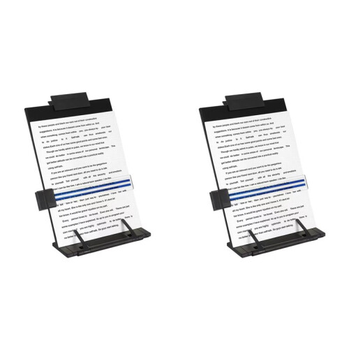 2X Desktop Document Holder Stand with 7 Adjustable Positions,File Organizer Management Copyholder