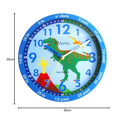 Ravel Ravel Children's 25cm Time Teacher Wall Clock - 2