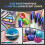 INK LAB Iridescent Acrylic Paint 8 Colours, 60ml 6