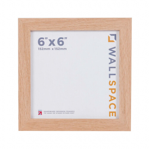 Wall Space 6x6 Oak Frame | 6x6 Square Photo 1