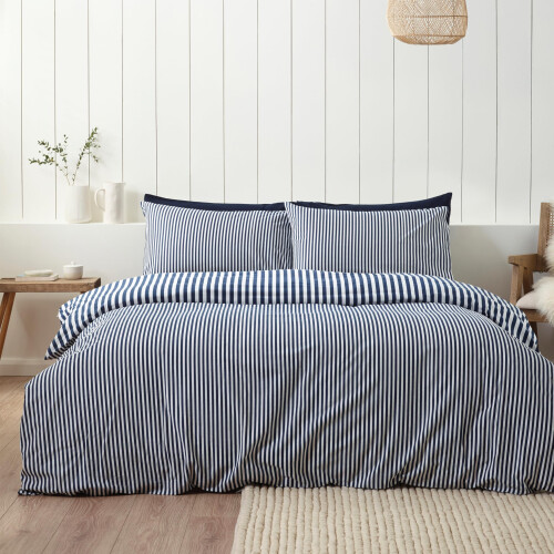 Catherine Lansfield Catherine Lansfield Brushed Stripe Cotton 1