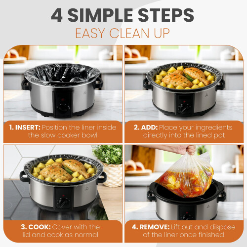 Slow Cooker Liners [20 Pack] – Fits Up to 6.5L, 1