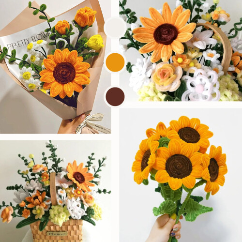 HanCheng Sunflower Pipe Cleaner Set with 150 Pipe 2