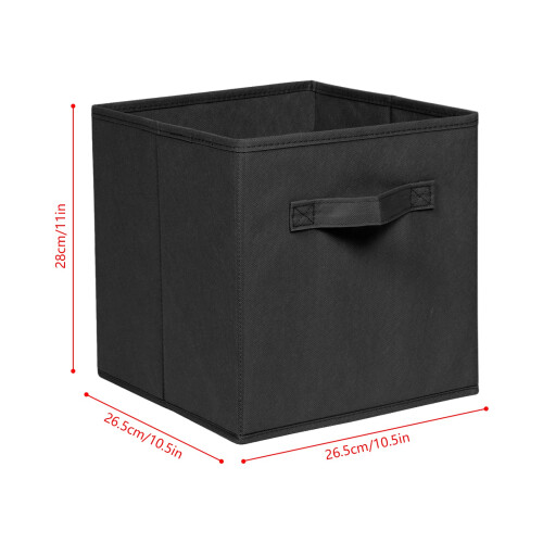 NICEME Foldable Cube Storage Unit Boxes, 1