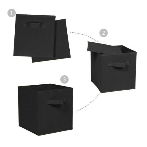 NICEME Foldable Cube Storage Unit Boxes, 2