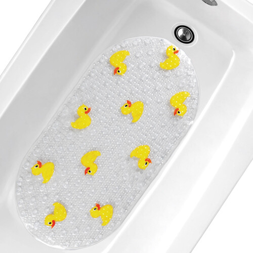 AQUALONA Premium Child Friendly Ducks Bath Mat - 1