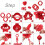 2 Pack Red Lanterns Chinese New Year Lucky Fu 3D 6