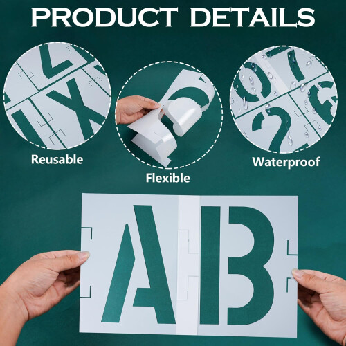 4 Inch Letter and Number Stencils,Letters and 2