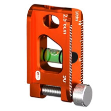 1Pc High-Precision Scale Level Ruler, Magnetic Pipeline Leveling & Measuring Tool 2.5inch