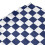 Ohocut Checkered Shower Curtain, Navy Blue Shower 5