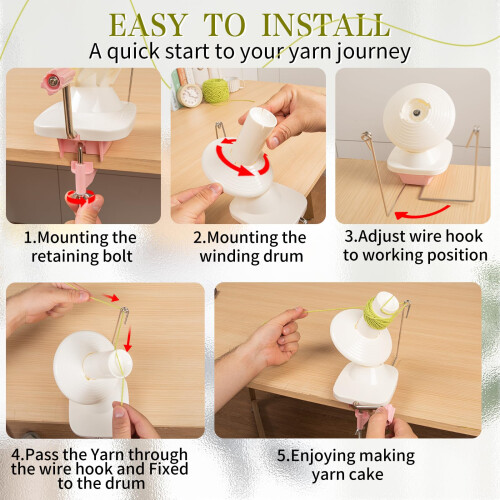 SPEENSUN Yarn Winder, Easy-to-Install Efficient 2