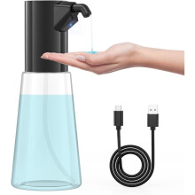 Automatische Dispenser voor Vloeibare Zeep, Contactloos, Elektrische Dispenser voor Hand- en Afwasmachines, 450 Ml Waterdichte, Oplaadbare