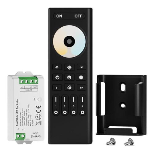 Kit Controller per Strisce LED CCT con Telecomando A Radiofrequenza, Compatibile con Tuya, Controllo Multizona