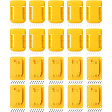 Tool Holders and Battery Mounts Compatible with 20V and Tools, for Garage, Workshop, Job Site (20 Pack)