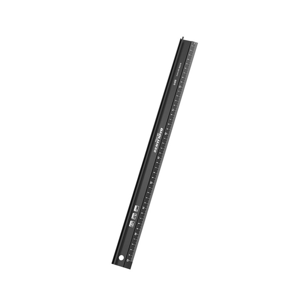 Baolian Multifunctional High Precision Aluminum Alloy Straight Ruler Anti Cutting Hands Marking Ruler 45Cm 6031279231561