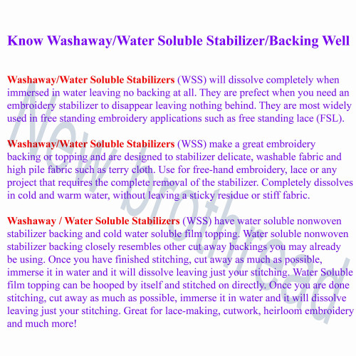New brothread Water Soluble (Wash Away) 2