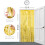 OWill 3pcs 3ft X 8.3ft Gold Metallic Tinsel 3