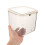 Lixeira de mesa de plástico cinza com tampa (1 unidade) 5